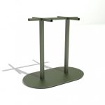 Base doble poste 50x80 cm