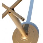 Base Dorada redonda 45 cm