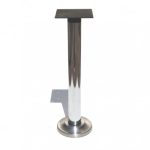 Base pedestal fija altura 72 cm plato inox