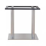 Base pedestal Plato de acero Inox 40x80 cm
