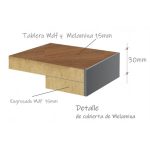 Cubierta 60x120 cm Melamina