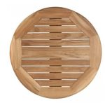 Cubierta 80 cm diametro madera de teka