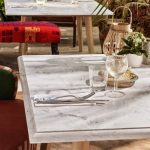 Cubierta de Corian 80x80 cm tipo marmol