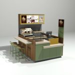 Isla de cafe Mini para plaza comercial