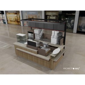 Isla de cafe para plaza comercial