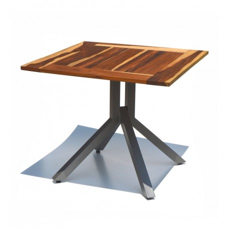Mesa 80x80 cm azteca madera de teka brasileña