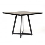 Mesa Alondra 80x80 cm base de Metal