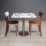 Mesa Garabatos Corian 60x80 cm