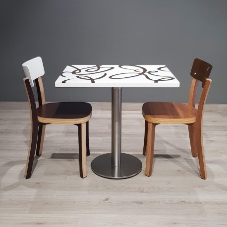 Mesa Garabatos Corian 60x80 cm