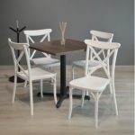 Paquete Crossback de 4 sillas y Mesa Melamina