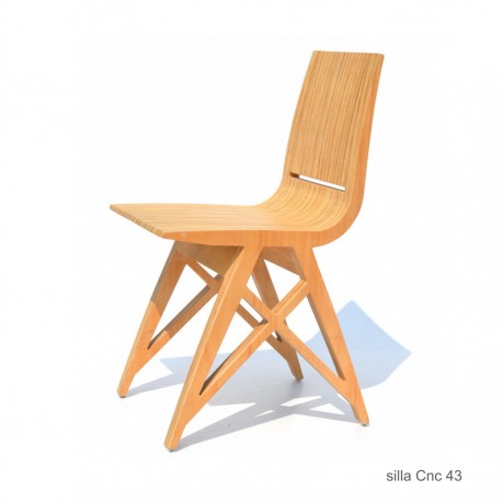 Silla Cnc 13 de Madera version "X"