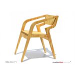 Silla Cnc 72 de madera contra chapeada
