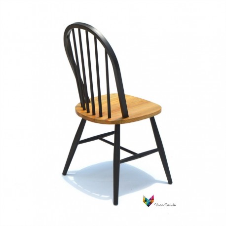 Silla de metal windsor curva