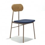 Silla lubliana de metal