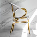 Silla noir estilo Bistro de Aluminio con...